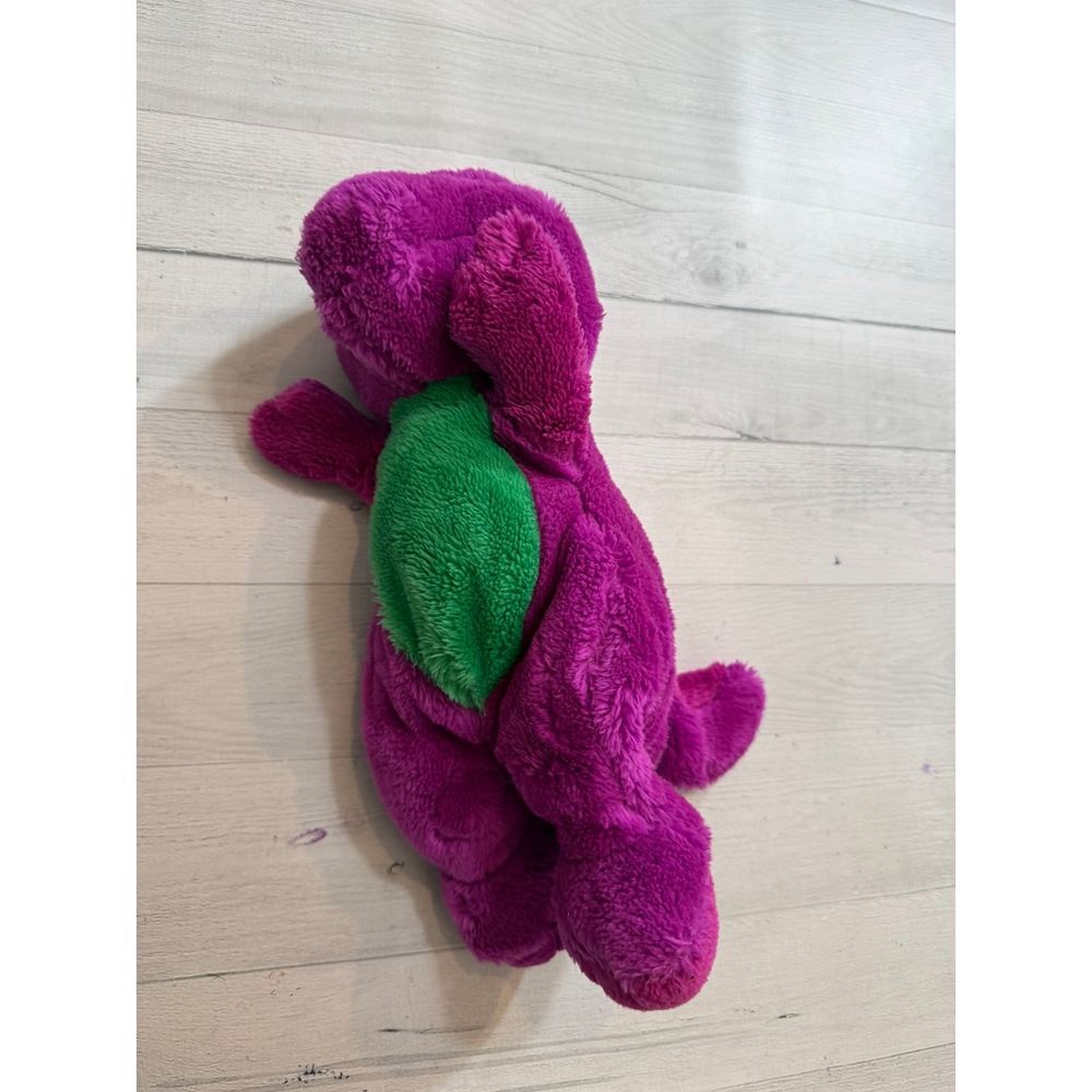 Vintage Barney Plush Purple Stuffed Animal Dinosaur 1992 Lyons 14"